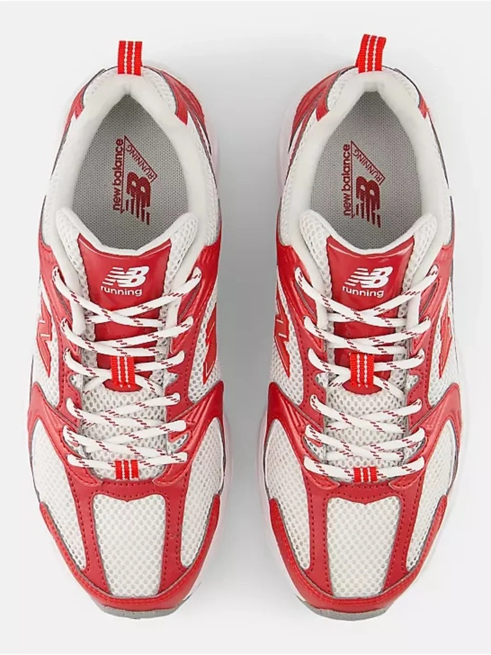 New Balance Red & White Men's Athletic Mesh Sneaker